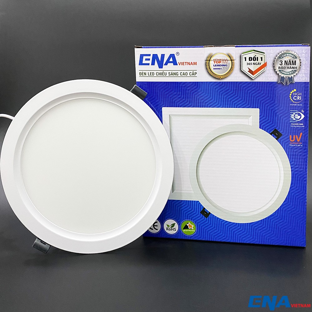 Đèn led âm trần cao cấp 9W Ø135 AF series ENA ATF09-150/SE3, 3 màu ánh sáng