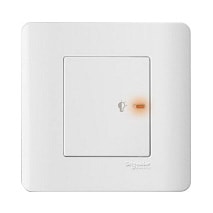 Dimmer điều chỉnh ánh sáng đèn 350VA Zencelo Schneider E8431EPD4_WE, màu trắng
