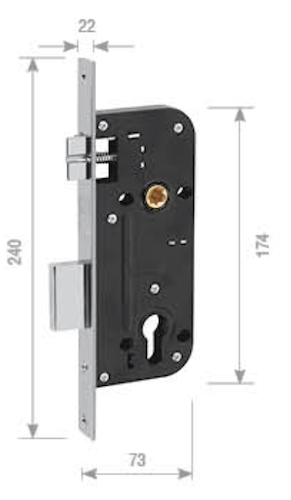 Hộp khoá - Ổ khoá đại sảnh Việt Tiệp 04182