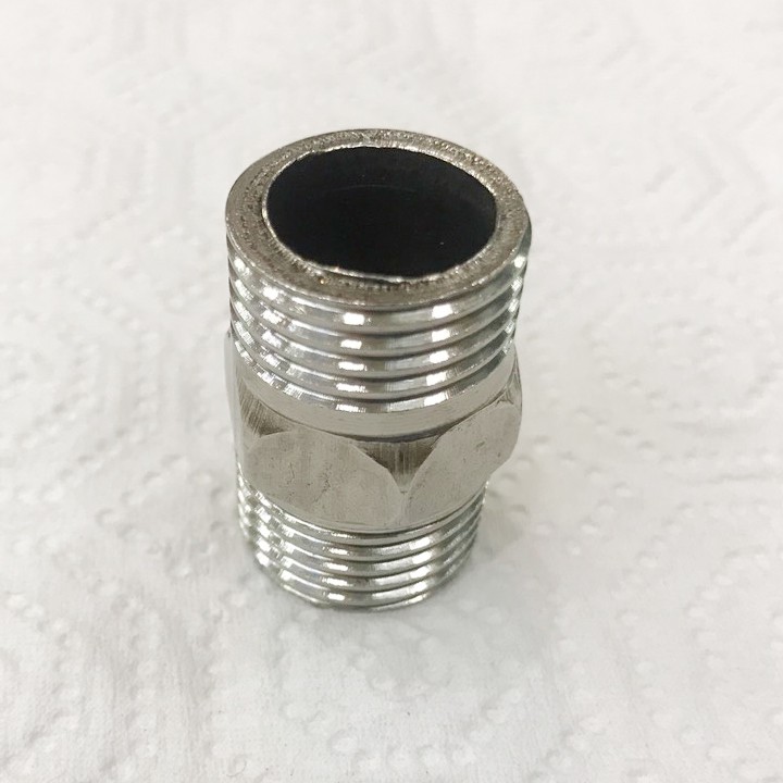 Kép ren, nối thẳng 2 đầu ren ngoài ø10mm chất liệu inox