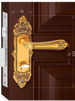 Khoá cửa thông phòng - Hợp kim Việt Tiệp 04341
