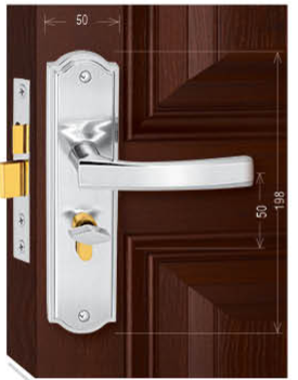 Khoá cửa thông phòng - Hợp kim Việt Tiệp 04504