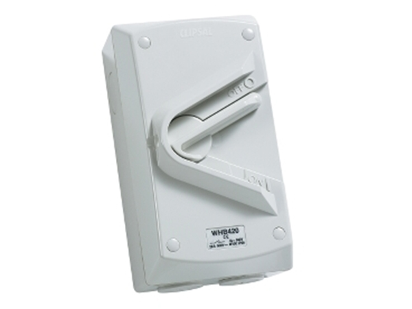 Ngắt điện phòng thấm nước IP66 dòng S56 2P 440V 20A Schneider WHD20_GY_G19