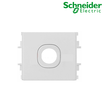 Nút che trơn có lỗ trống S-Flexi Schneider Size M F50XM2_WE, màu trắng