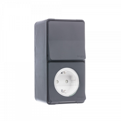Ổ cắm đơn có công tắc 10AX Schneider MUR36024
