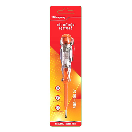 Bút thử điện Điện Quang ĐQ ETP04 O ( 2 đầu vít, 160 mm, màu cam )