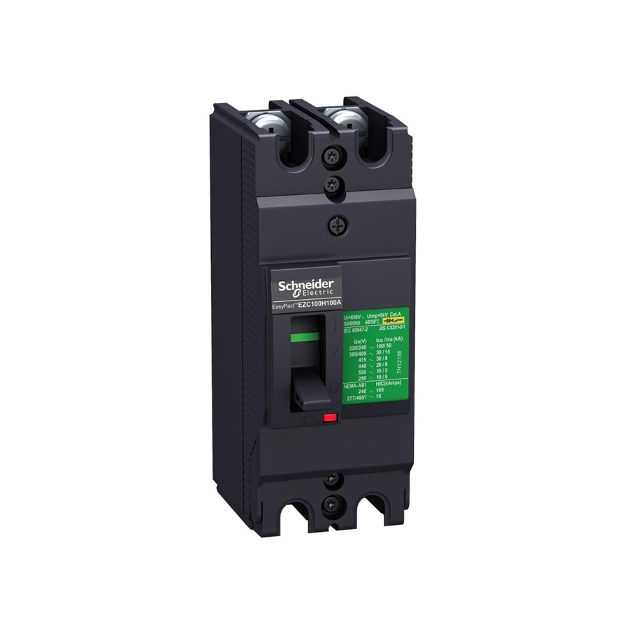Cầu dao tự động dạng khối MCCB Easypact EZC100, 2P Type H, Icu=50kA 220/240V, 40A Schneider EZC100H2040