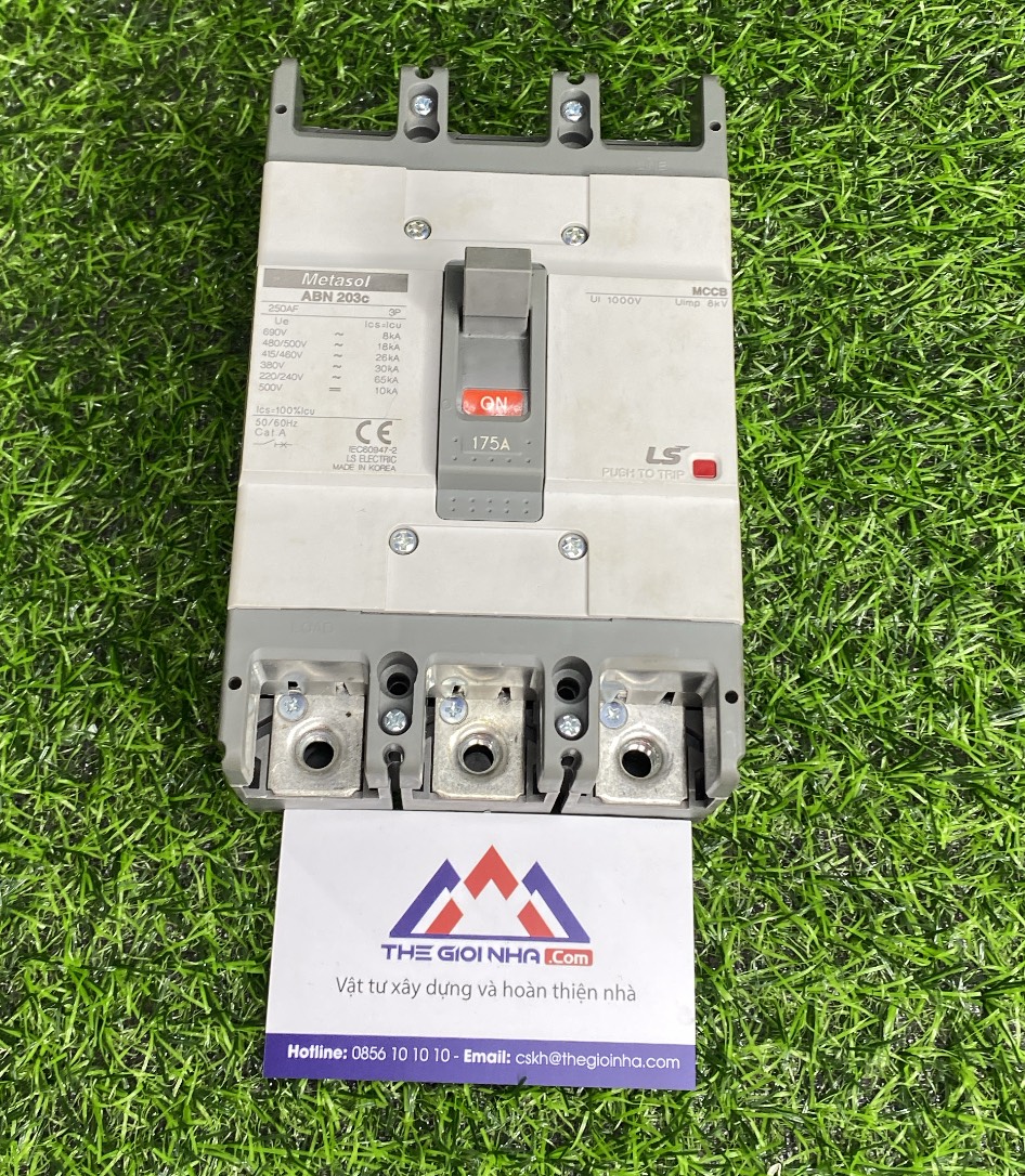Cầu dao tự động MCCB (Aptomat) LS ABN203c 175A, khối 3 pha