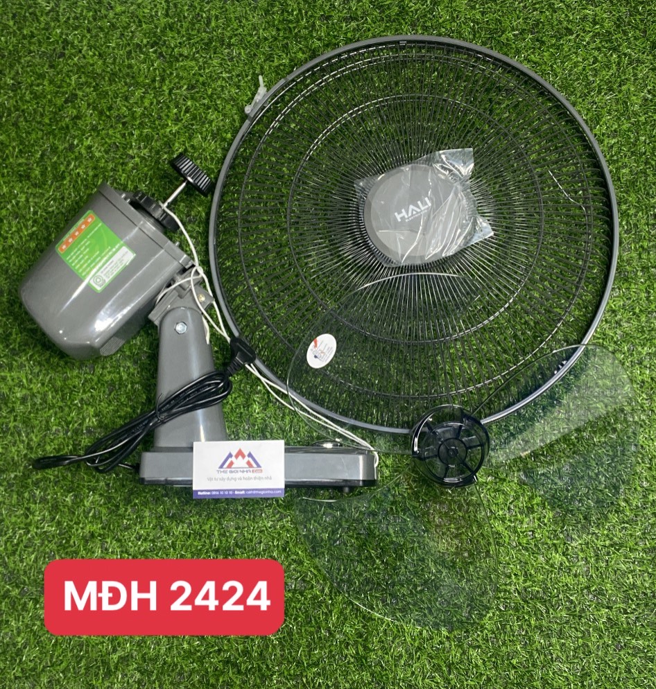 Quạt treo tường 2 dây Hali T2167D, công suất 47W, đường kính cánh 400mm, màu xanh đậm