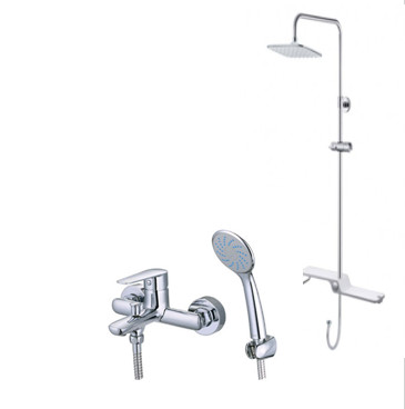 Sen nóng lạnh kết hợp bộ phụ kiện sen tắm đứng Caesar S383C+BS127