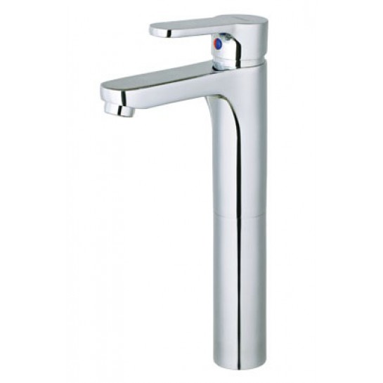 Vòi lavabo nóng lạnh cổ cao Caesar B571CU, bộ xả nhấn