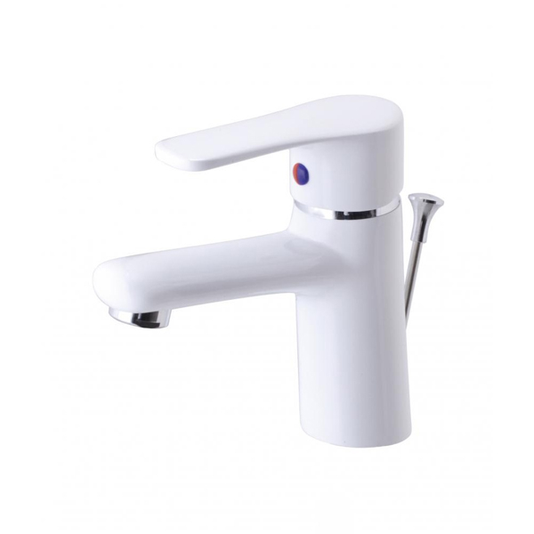 Vòi lavabo nóng lạnh Caesar B430CWU, sơn trắng