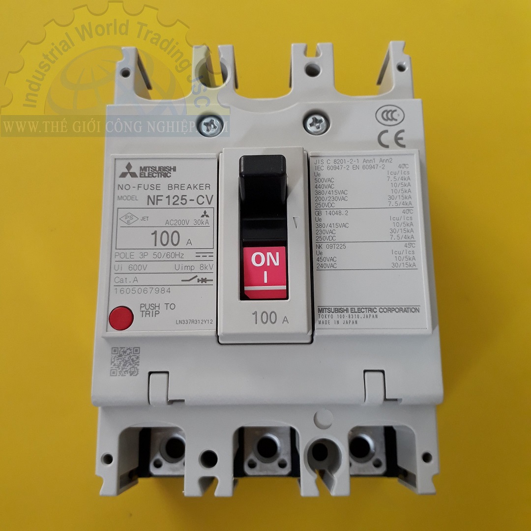 Cầu dao tự động Mitsubishi NF125-CV 3P 100A