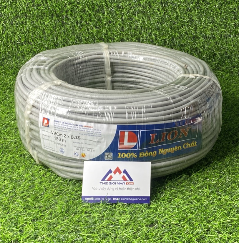 Dây điện tròn mềm 2 lõi Lion VVCm-2x0.75-(2x16/02) - 300/500V