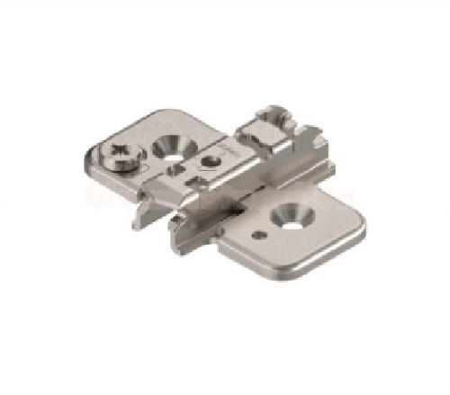 Đế bản lề CLIP, CLIP top, CLIP top BLUMOTION, 173H7100/8748653 Chữ thập 0mm, Lắp cài, Điều chỉnh chiều cao, màu Niken