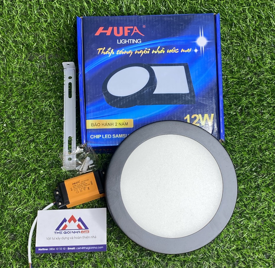 đèn led âm trần 3 màu 12W