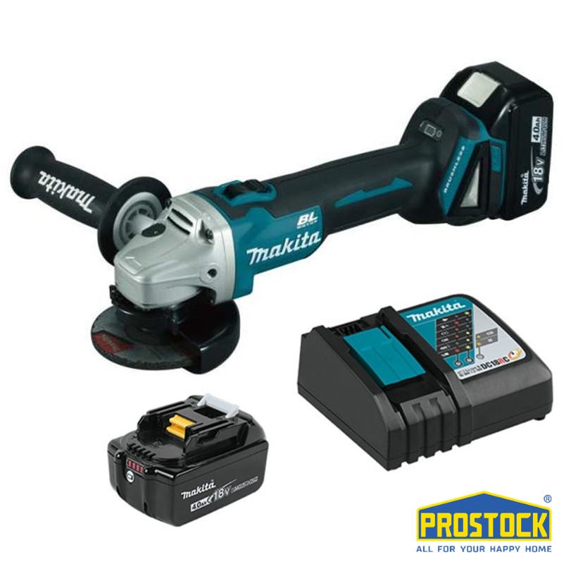 Máy mài góc chạy pin Makita DGA402RME (Bao gồm Pin + Sạc)