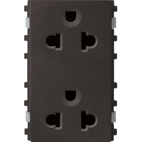 Ổ cắm đôi 3 chấu 16A size L Schneider-electric 84426LUES2_BZ_G19