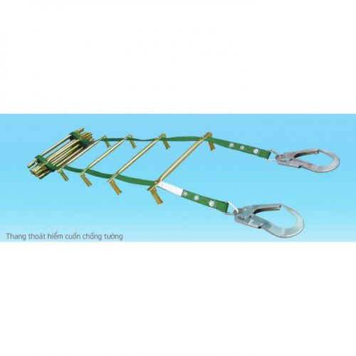 Thang thoát hiểm cuốn chống tường  ( 2 móc vàng 140.000) BAOBINH TH.58/DÂY