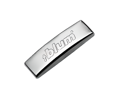 Tùy chọn nắp bản lề, 70.1503.BP/3445333, Cho thân bản lề góc mở 107° thẳng, 95° thẳng, dập  logo Blum, màu Niken