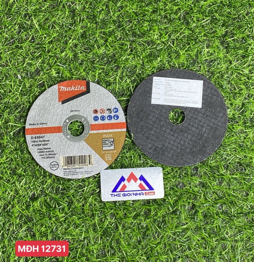 Đá cắt inox mỏng 100×1.2×16 Makita D-65947