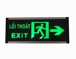 Đèn exit 1 mặt Người chạy sang phải, super led, 3W