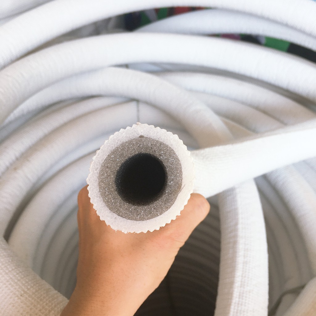 Ống bảo ôn lắp điều hòa máy lạnh, loại đơn trắng Ø22