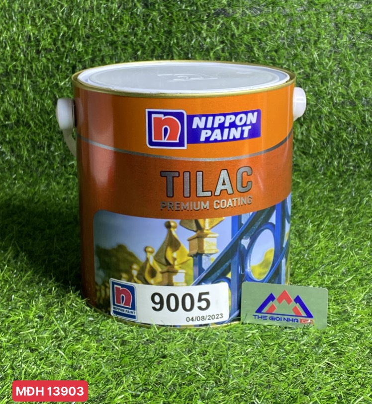 Sơn Nippon Tilac màu xanh 3L/ thùng, mã màu B9005 Evening Haze