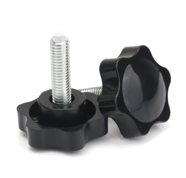 Bu lông có núm vặn nhựa M6, KT M6x32x30 (Đường kính ren M6 x Đường kính ngoài đầu hình sao 32mm x dài phần ren 30mm)