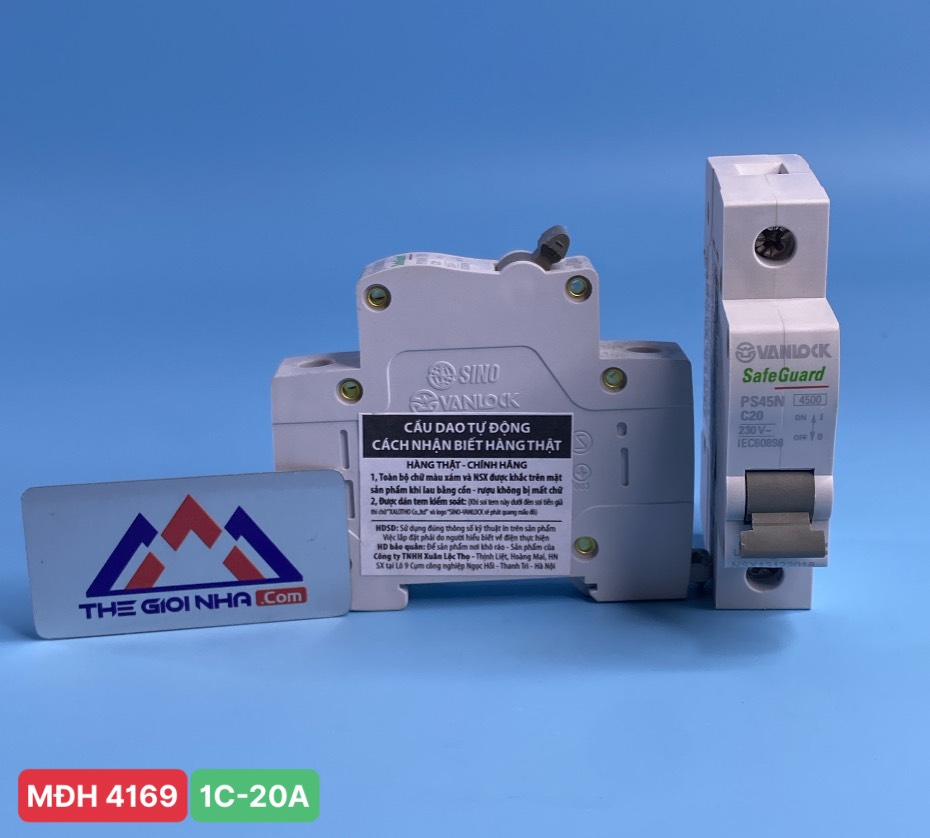 Cầu dao tự động MCB 1C 20A SINO PS45N/C1020
