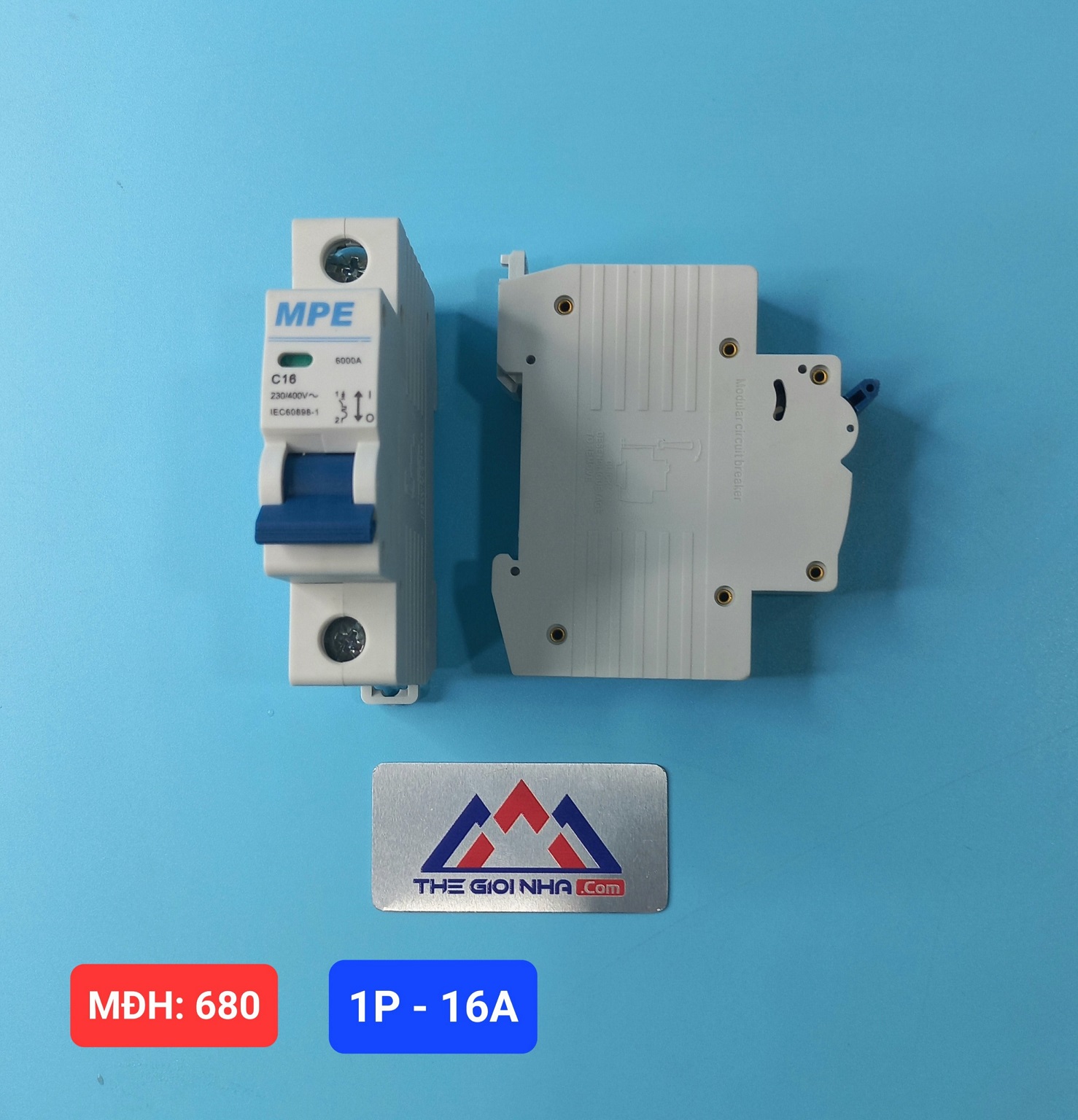 CẦU DAO TỰ ĐỘNG MCB 1P 16A MPE MP6-C116