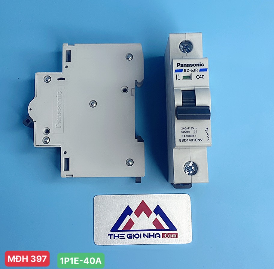 Cầu dao tự động MCB 1P 40A 6kA Panasonic BBD1401CNV, 240VAC