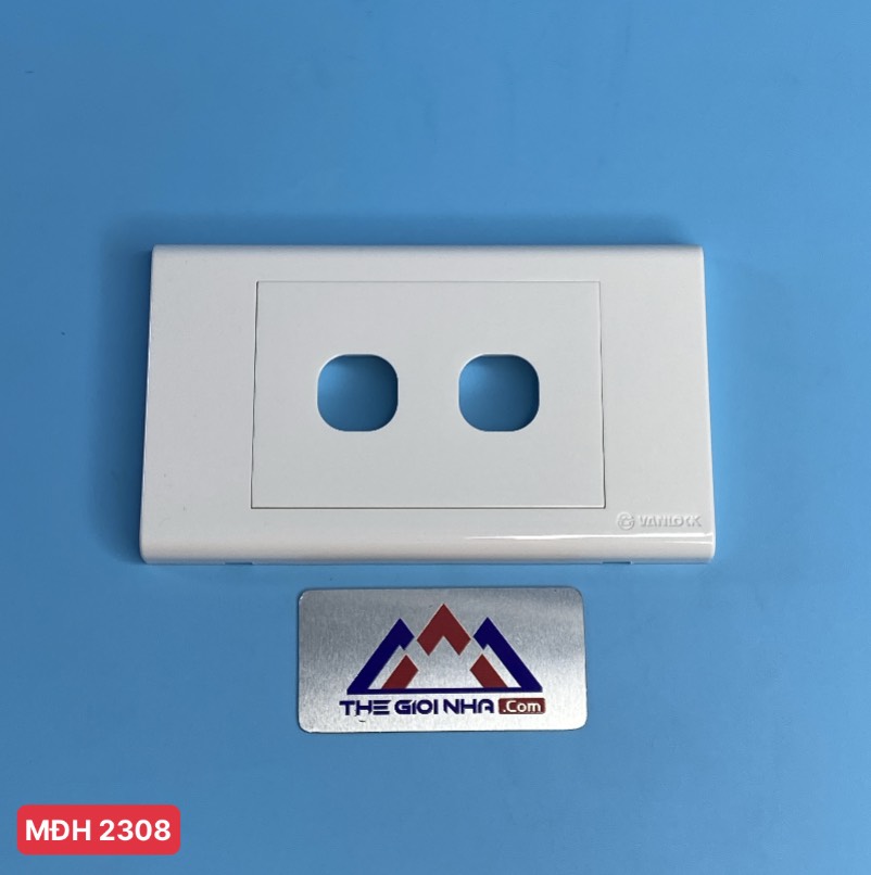 Mặt công tắc 2 lỗ Sino S182/X