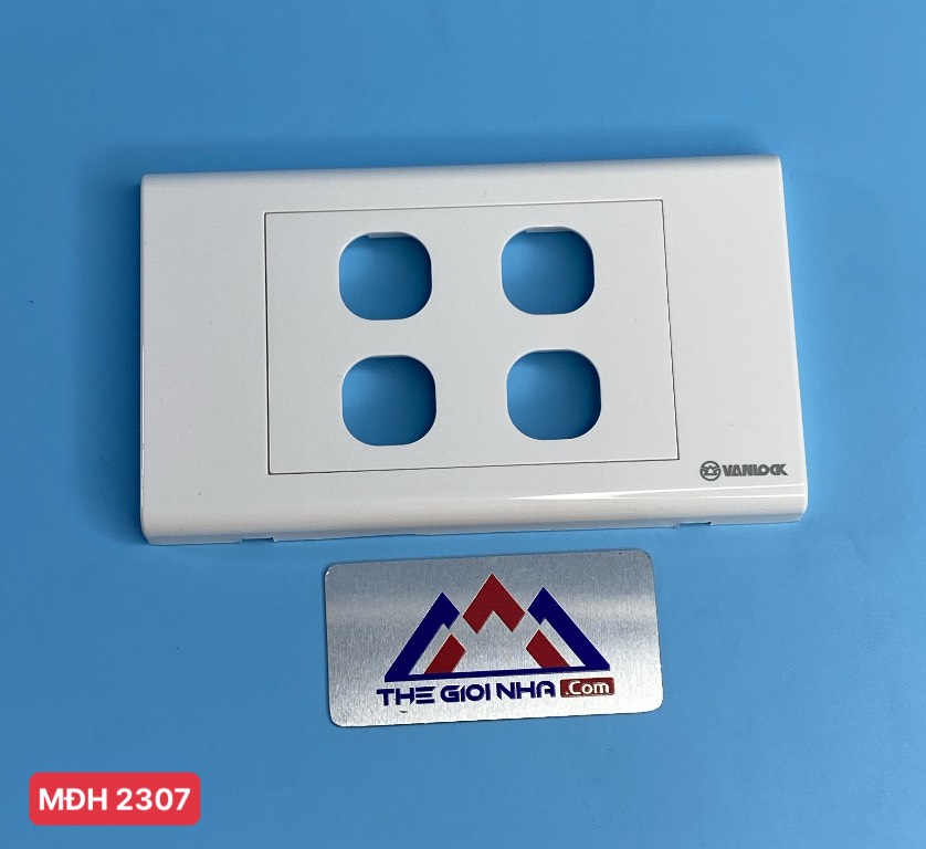 Mặt công tắc 4 lỗ Sino S184/X