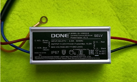 NGUỒN LED 12W - 600MA  DL - 12W60 -uH67