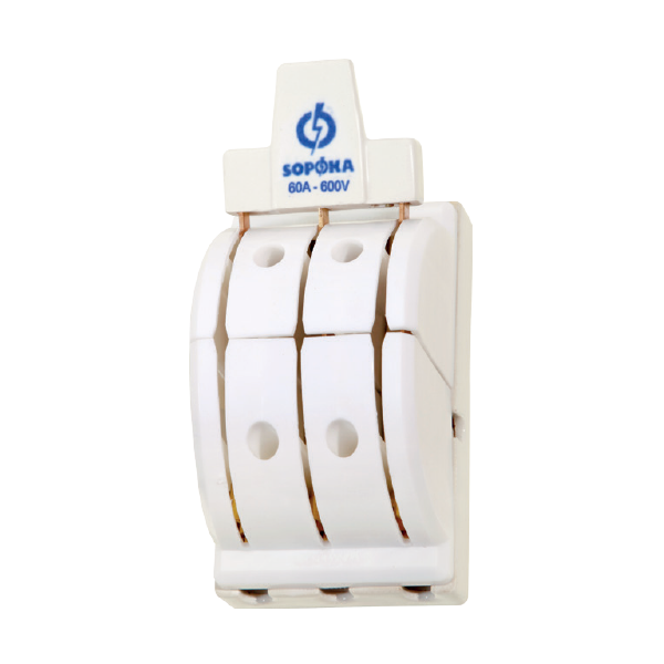 Cầu dao đảo chiều đế sứ cực kẹp 60A 3P 2N Sopoka D29
