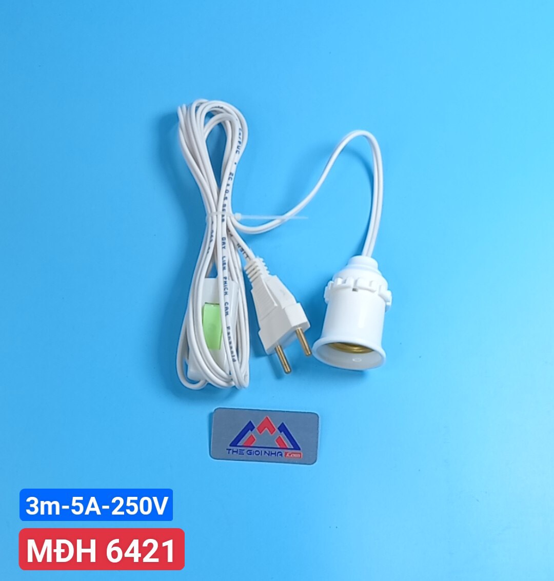 Đui đèn liền dây Fanagold dài 3m 5A-250V