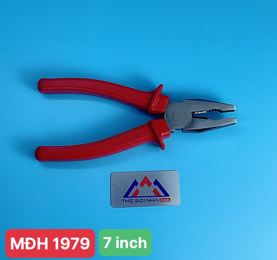 Kìm điện Top TP-4003-7 cán đỏ , kích thước 7 inch (180mm)