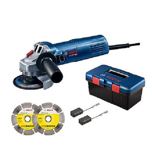 Máy mài góc Bosch GWS 750-100 06013940KD kèm 2 đĩa kim cương, chổi than BOSCH