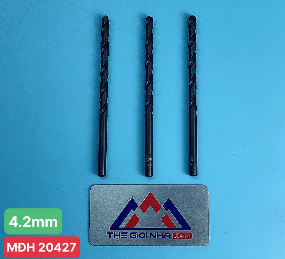 Mũi khoan sắt Nachi List 500 HSS SD4.2, đường kính 4.2mm