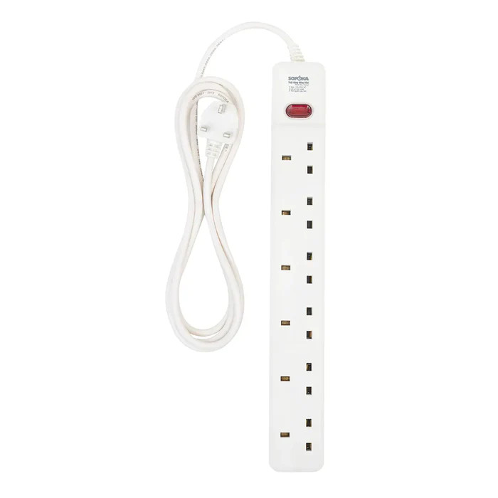 Ổ cắm tiêu chuẩn Anh Quốc Sopoka 6E1-3, dây dài 3m