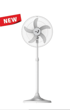 Quạt đứng Asia VY579790 màu xám, công suất 80W, 3 cấp độ gió
