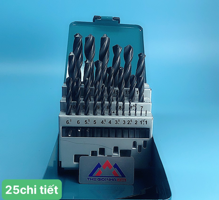 Bộ mũi khoan kim loại 1.0-13mm, HSS-R Makita D-54097 - 25 chi tiết