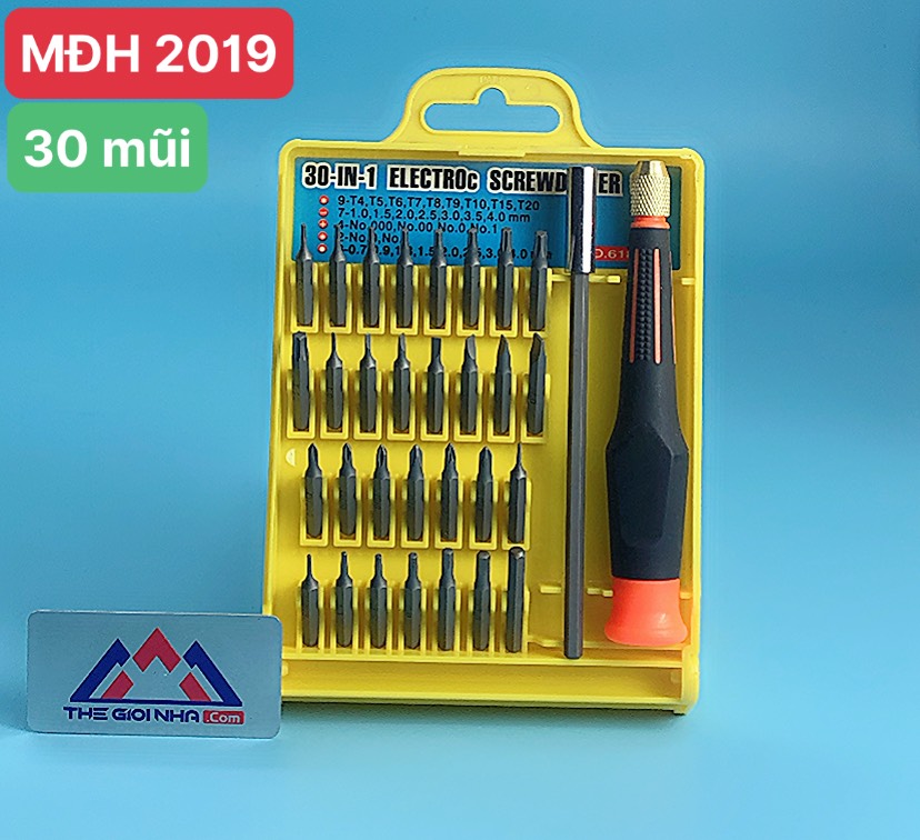Bộ tua vít top tpd-30208, quy cách 30 mũi