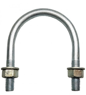 Cùm U Thép SS400 Mạ Kẽm DN50 M6 x 60mm