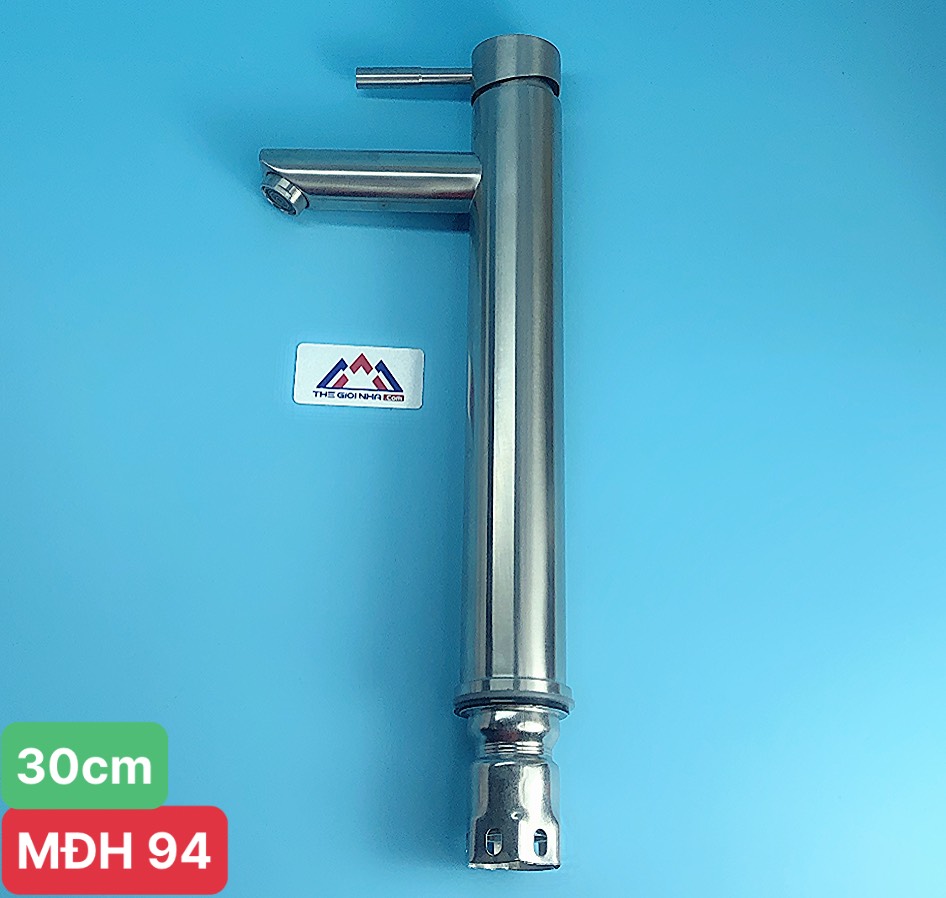Vòi lavabo điếu tròn 30cm Inox 304 Vanni VN-211C