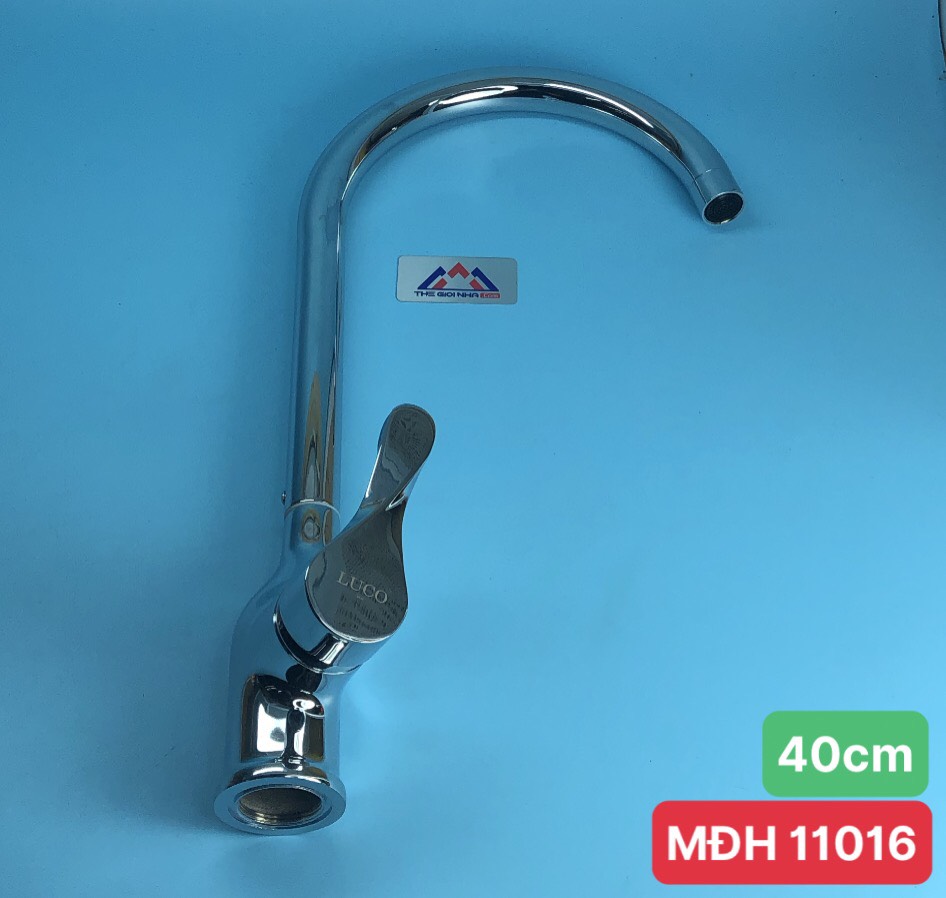 Vòi rửa bát nóng lạnh đồng, tay xoắn VĐ32 Luco