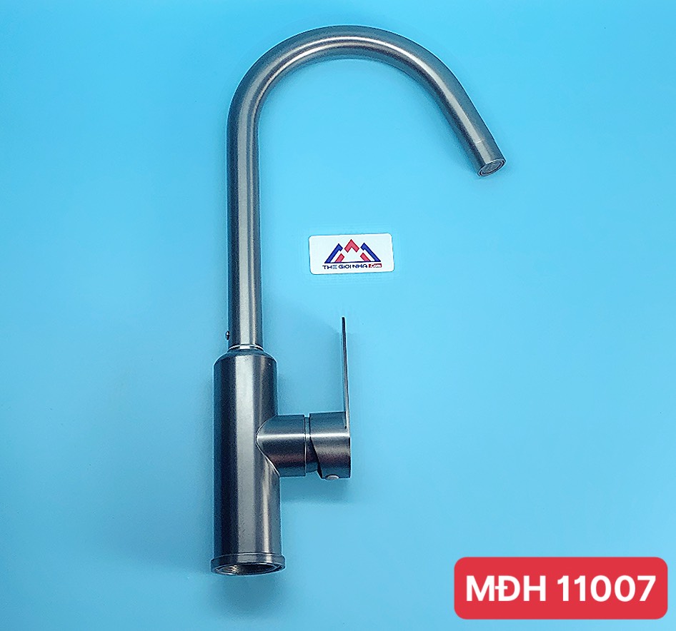 Vòi rửa bát nóng lạnh inox, màu ghi MC-1230E Luco