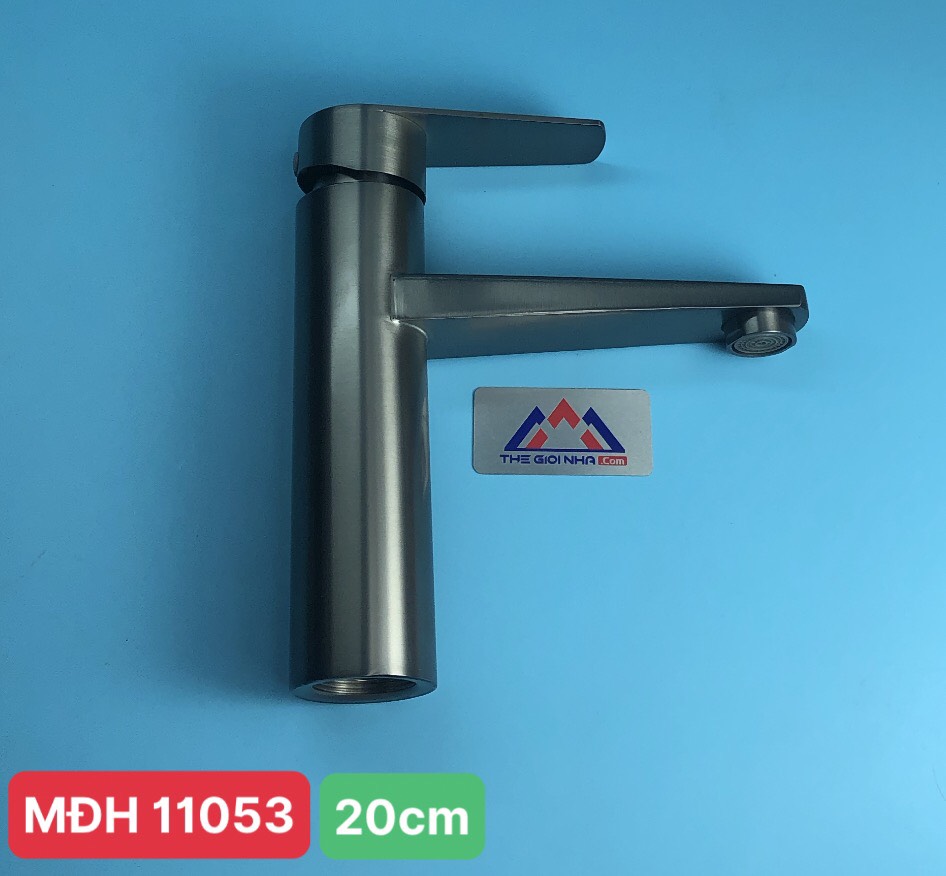 Vòi rửa mặt tròn nano xám MC- 1351-E Luco