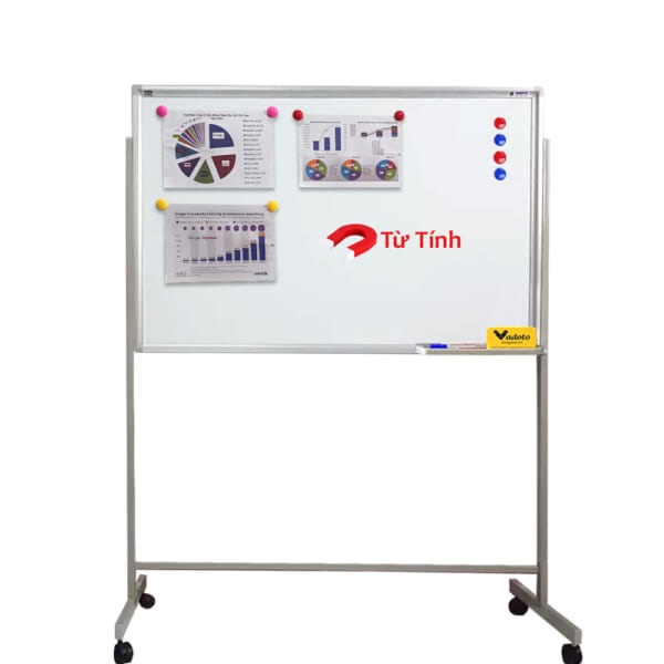 Bảng trắng di động chống rung 1200x2400